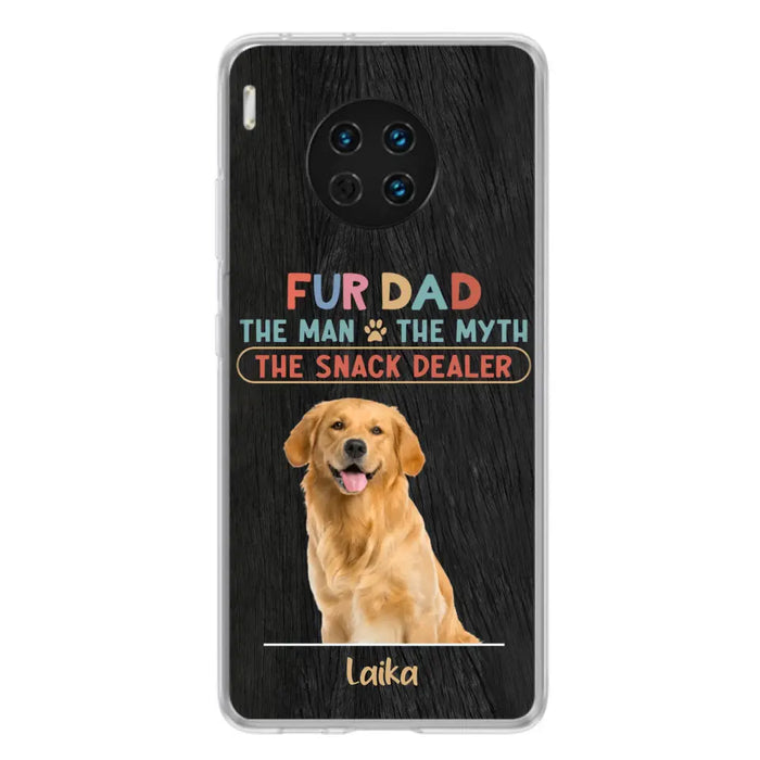 Personalized Fur Dad Phone Case - Upload Photo - Up to 6 Pets - Father's Day Gift For Pet Lovers - Fur Dad The Man The Myth The Snack Dealer - Case for Xiaomi/Huawei/Oppo