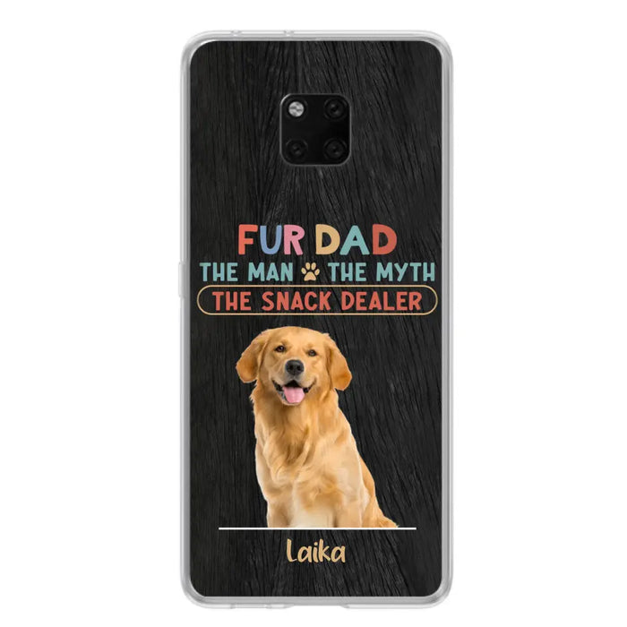 Personalized Fur Dad Phone Case - Upload Photo - Up to 6 Pets - Father's Day Gift For Pet Lovers - Fur Dad The Man The Myth The Snack Dealer - Case for Xiaomi/Huawei/Oppo