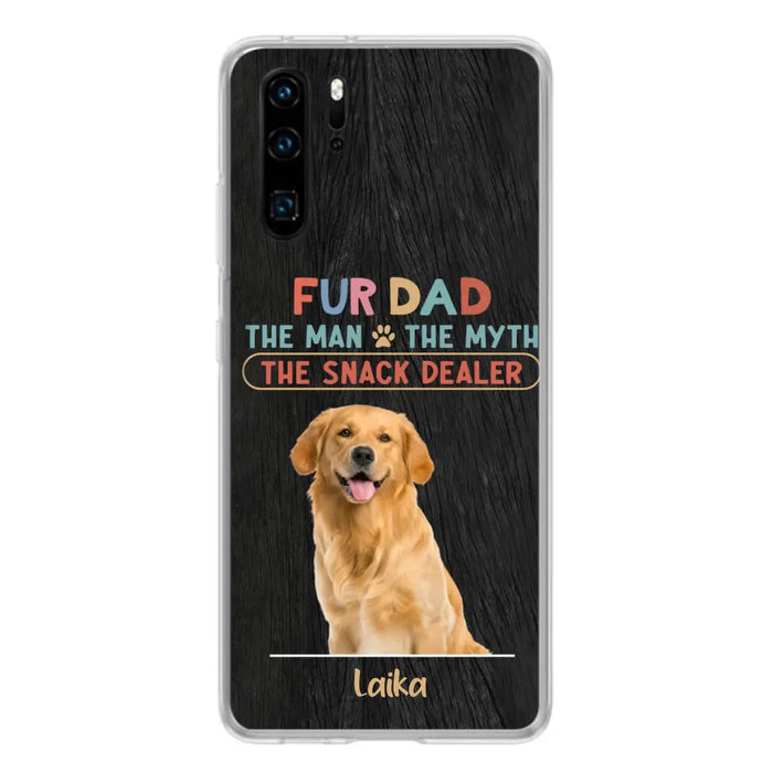 Personalized Fur Dad Phone Case - Upload Photo - Up to 6 Pets - Father's Day Gift For Pet Lovers - Fur Dad The Man The Myth The Snack Dealer - Case for Xiaomi/Huawei/Oppo
