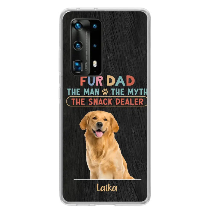 Personalized Fur Dad Phone Case - Upload Photo - Up to 6 Pets - Father's Day Gift For Pet Lovers - Fur Dad The Man The Myth The Snack Dealer - Case for Xiaomi/Huawei/Oppo