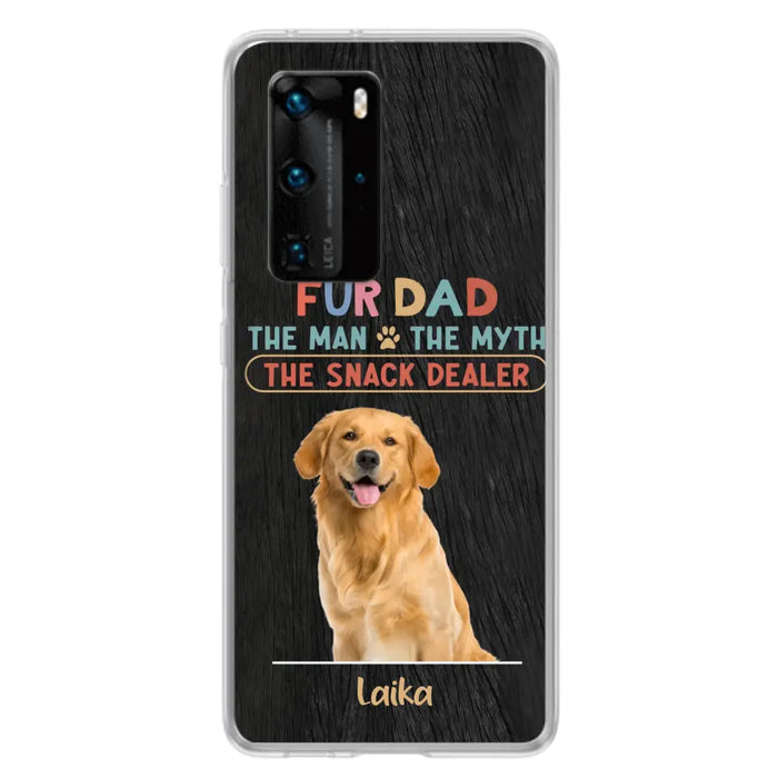 Personalized Fur Dad Phone Case - Upload Photo - Up to 6 Pets - Father's Day Gift For Pet Lovers - Fur Dad The Man The Myth The Snack Dealer - Case for Xiaomi/Huawei/Oppo