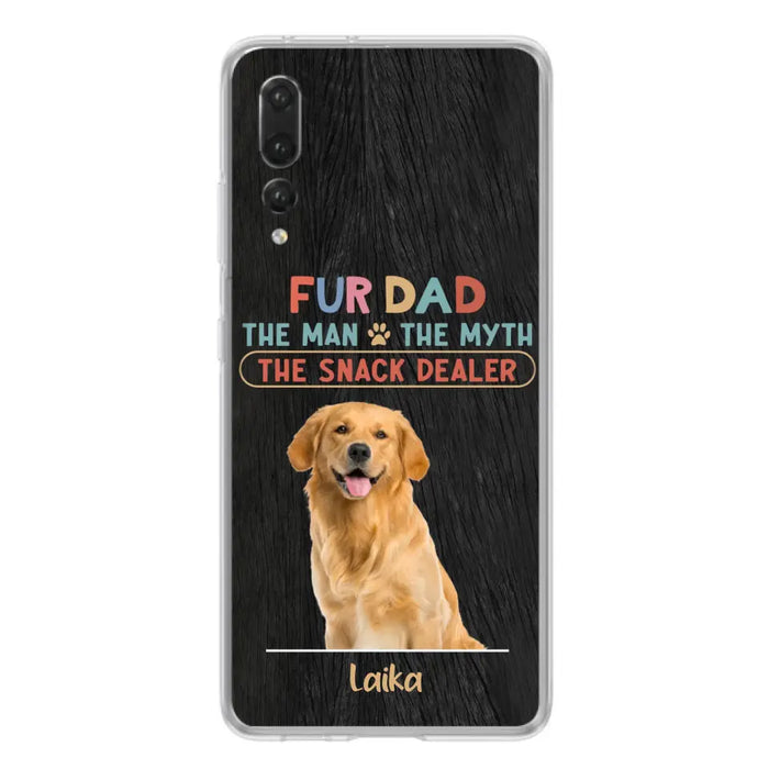Personalized Fur Dad Phone Case - Upload Photo - Up to 6 Pets - Father's Day Gift For Pet Lovers - Fur Dad The Man The Myth The Snack Dealer - Case for Xiaomi/Huawei/Oppo
