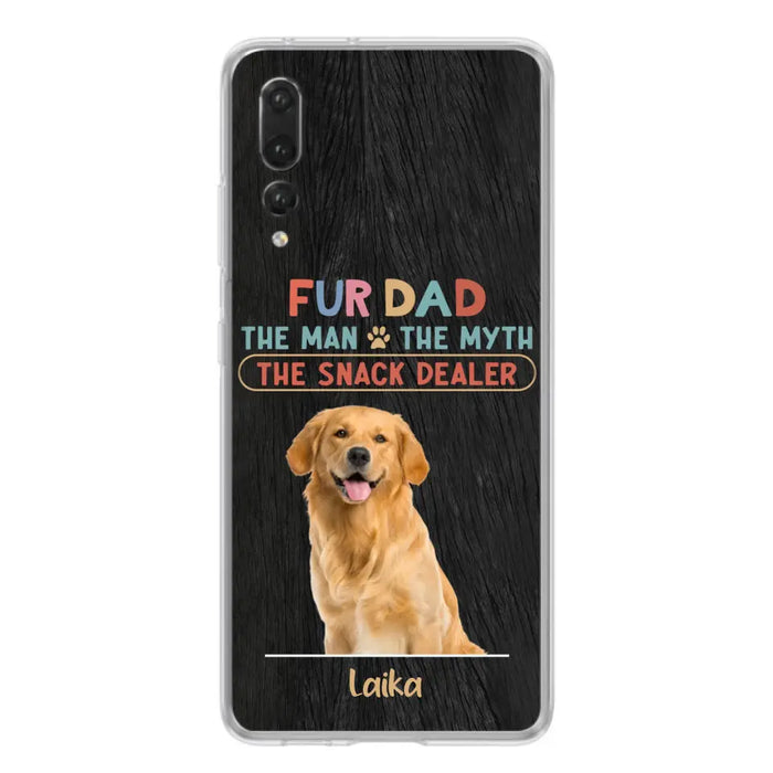 Personalized Fur Dad Phone Case - Upload Photo - Up to 6 Pets - Father's Day Gift For Pet Lovers - Fur Dad The Man The Myth The Snack Dealer - Case for Xiaomi/Huawei/Oppo