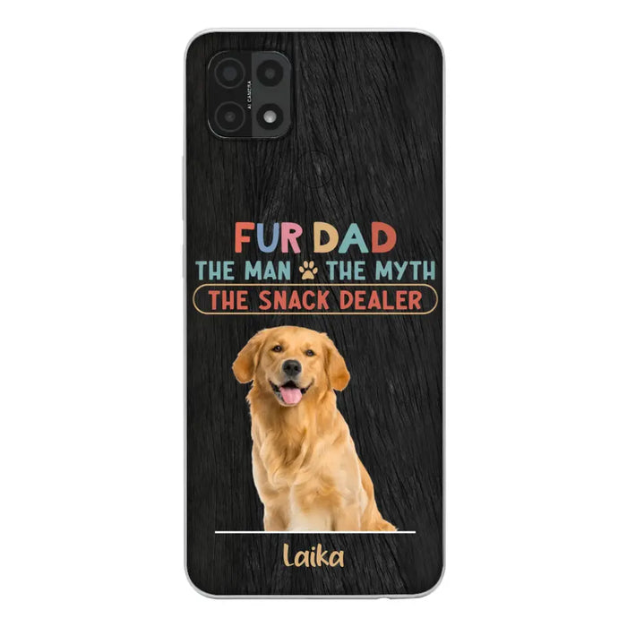 Personalized Fur Dad Phone Case - Upload Photo - Up to 6 Pets - Father's Day Gift For Pet Lovers - Fur Dad The Man The Myth The Snack Dealer - Case for Xiaomi/Huawei/Oppo