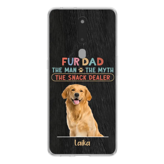 Personalized Fur Dad Phone Case - Upload Photo - Up to 6 Pets - Father's Day Gift For Pet Lovers - Fur Dad The Man The Myth The Snack Dealer - Case for Xiaomi/Huawei/Oppo