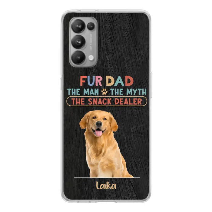 Personalized Fur Dad Phone Case - Upload Photo - Up to 6 Pets - Father's Day Gift For Pet Lovers - Fur Dad The Man The Myth The Snack Dealer - Case for Xiaomi/Huawei/Oppo