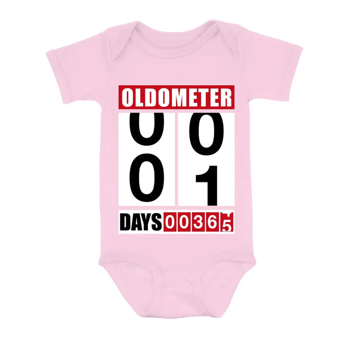 Personalized Oldometer Shirt/Baby Onesie - Gift Idea For Father/Baby/Father's Day