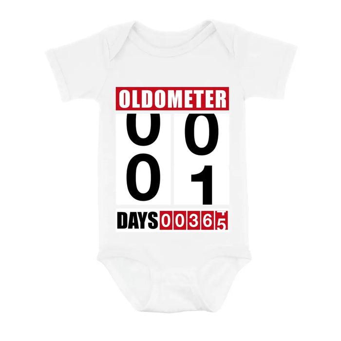 Personalized Oldometer Shirt/Baby Onesie - Gift Idea For Father/Baby/Father's Day