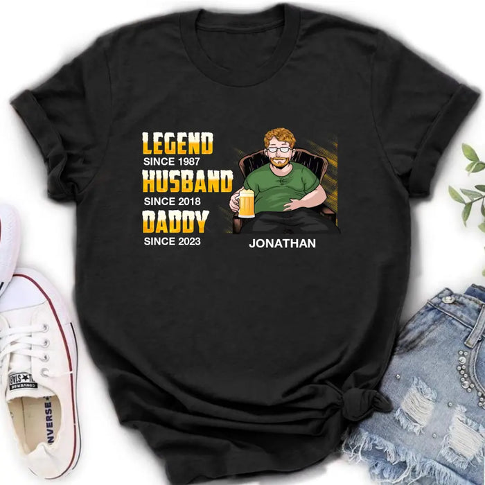 Personalized Beer Daddy Shirt/Hoodie - Gift Idea For Father's Day - Legend, Husband, Daddy