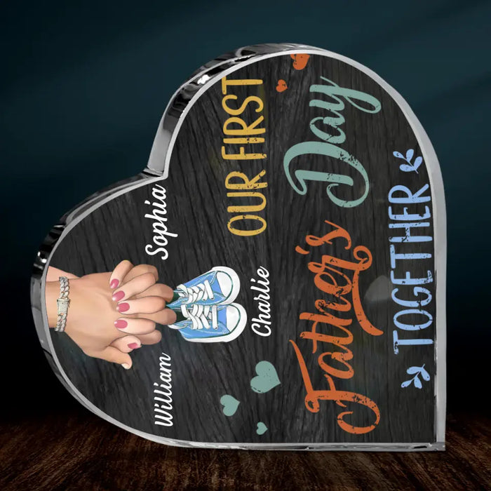 Personalized First Father's Day Acrylic Plaque - Best Gift Idea For Mother's Day/Father's Day - Our First Father's Day Together