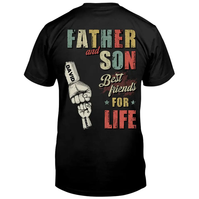Personalized Father Shirt/Hoodie - Up to 5 Children - Father's Day Gift Idea from Sons/Daughters - Father And Son/Daughter Best Friends For Life
