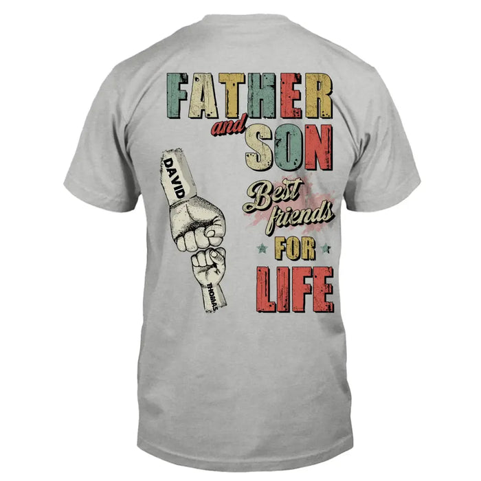 Personalized Father Shirt/Hoodie - Up to 5 Children - Father's Day Gift Idea from Sons/Daughters - Father And Son/Daughter Best Friends For Life