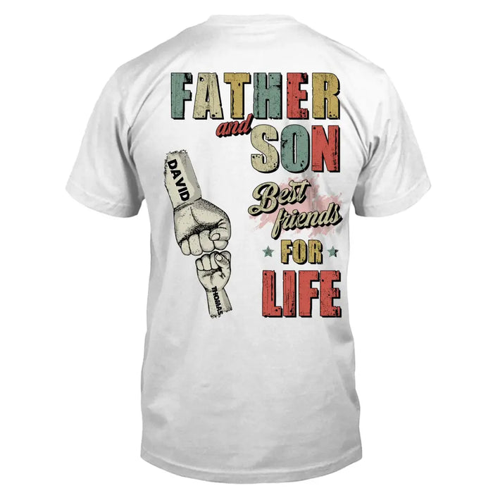 Personalized Father Shirt/Hoodie - Up to 5 Children - Father's Day Gift Idea from Sons/Daughters - Father And Son/Daughter Best Friends For Life