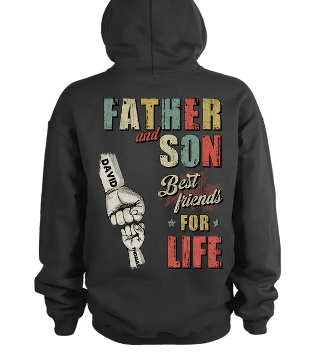 Personalized Father Shirt/Hoodie - Up to 5 Children - Father's Day Gift Idea from Sons/Daughters - Father And Son/Daughter Best Friends For Life