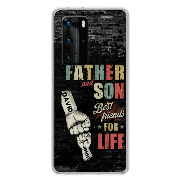Personalized Father Phone Case - Up to 5 Children - Father's Day Gift Idea from Sons/Daughters - Father And Son/Daughter Best Friends For Life - Case for Xiaomi/Huawei/Oppo