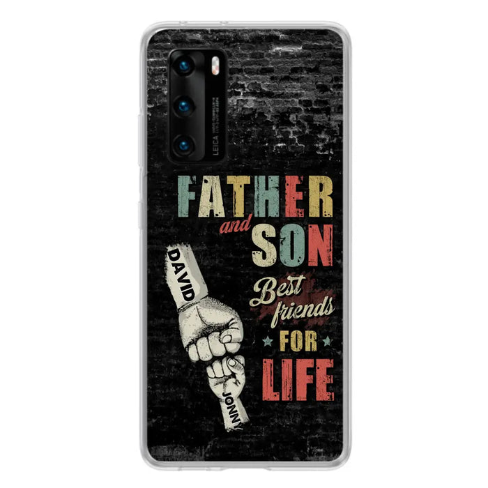 Personalized Father Phone Case - Up to 5 Children - Father's Day Gift Idea from Sons/Daughters - Father And Son/Daughter Best Friends For Life - Case for Xiaomi/Huawei/Oppo