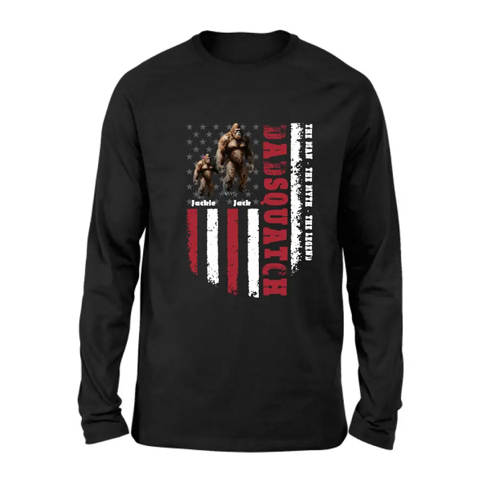 Personalized Dadsquatch Shirt/Hoodie - Gift Idea For Father's Day - Up to 6 Kids - Dadsquatch The Man - The Myth - The Legend