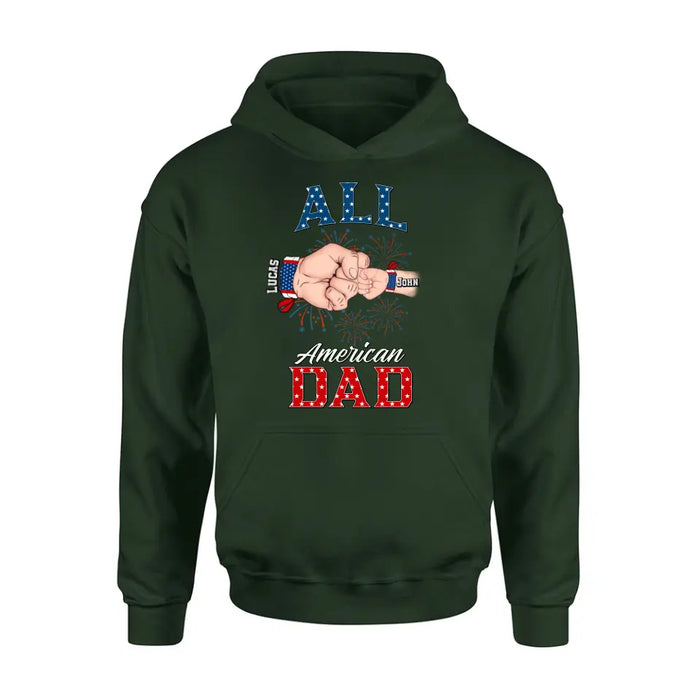 Personalized Dad T-Shirt/Hoodie/Sweatshirt - Gift Idea For Dad - All American Dad