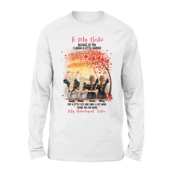 Personalized Friends Shirt/Hoodie - Up to 4 Friends - Gift Idea For Friends/Sisters/Besties - To My Bestie