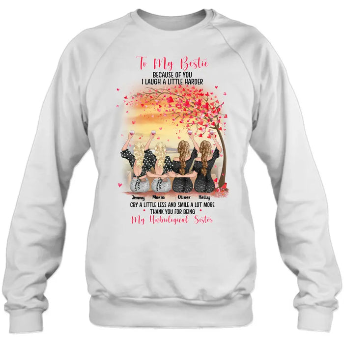 Personalized Friends Shirt/Hoodie - Up to 4 Friends - Gift Idea For Friends/Sisters/Besties - To My Bestie