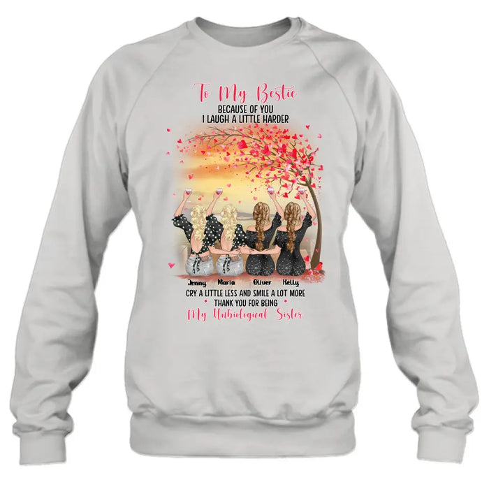 Personalized Friends Shirt/Hoodie - Up to 4 Friends - Gift Idea For Friends/Sisters/Besties - To My Bestie