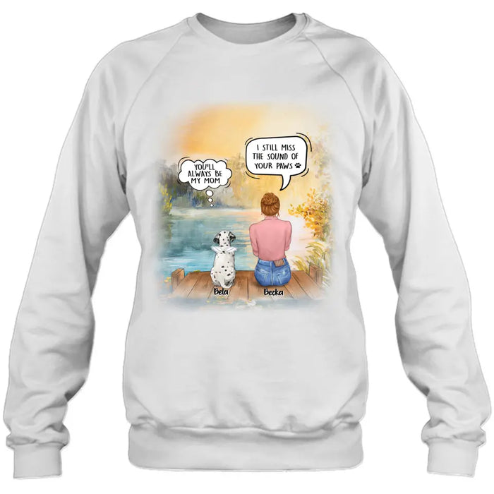 Personalized Memorial Pet Mom T-Shirt/Hoodie - Woman With Up to 5 Pets - Best Gift For Pet Lover - It's So Hard To Say Goodbye