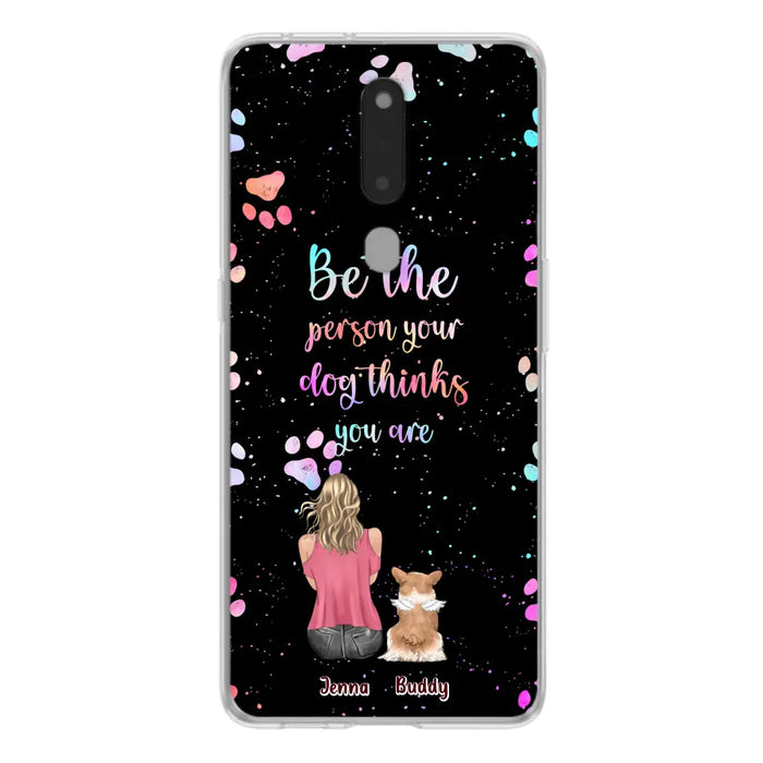 Personalized Dog Mom Phone Case - Up to 5 Dogs - Gift Idea For Dog Lovers - Be The Person Your Dog Thinks You Are - Case for Xiaomi/Huawei/Oppo