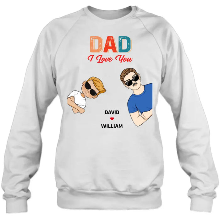 Personalized Dad Shirt/Hoodie - Up to 2 Children & 2 Pets - Father's Day Gift Idea - Dad We Love You