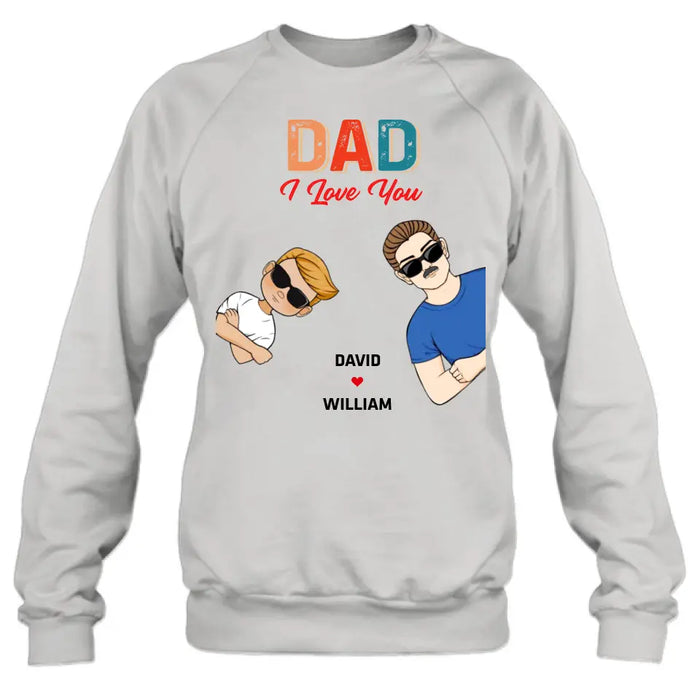 Personalized Dad Shirt/Hoodie - Up to 2 Children & 2 Pets - Father's Day Gift Idea - Dad We Love You