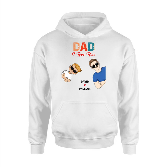 Personalized Dad Shirt/Hoodie - Up to 2 Children & 2 Pets - Father's Day Gift Idea - Dad We Love You