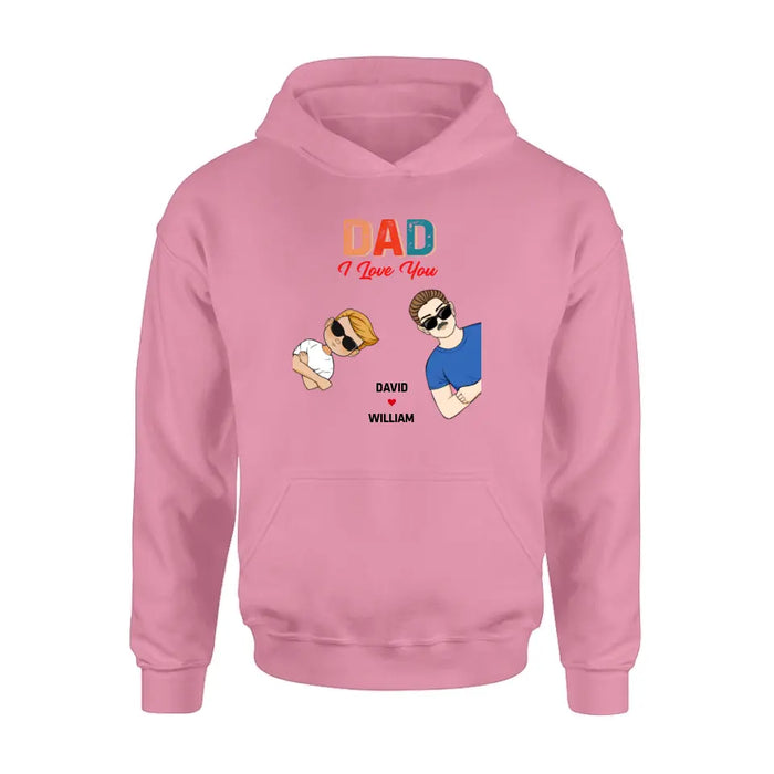 Personalized Dad Shirt/Hoodie - Up to 2 Children & 2 Pets - Father's Day Gift Idea - Dad We Love You