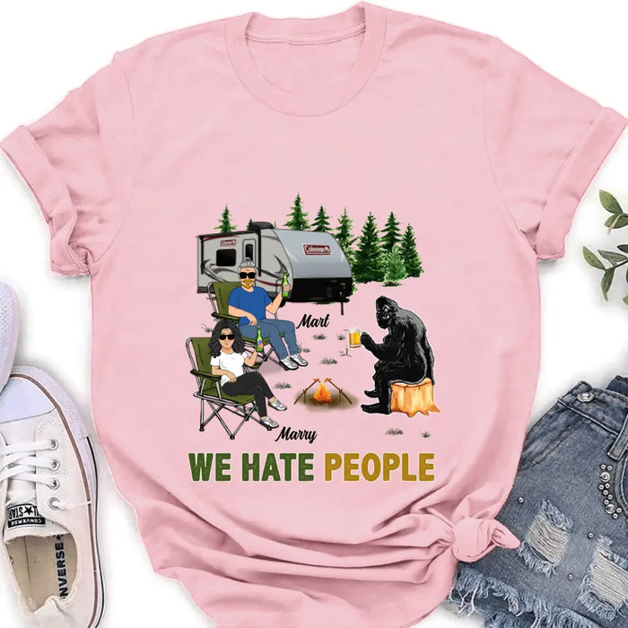 Personalized Camping Shirt/Hoodie - Gift Idea For Camping Lover - We Hate People