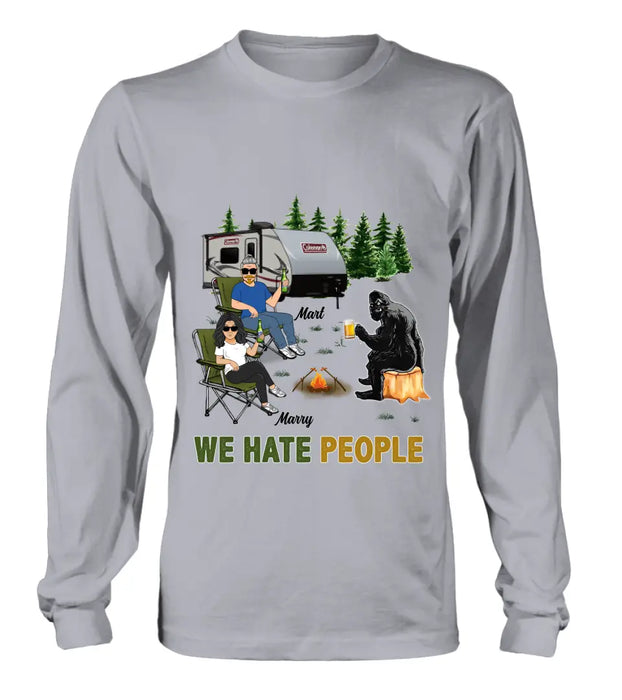 Personalized Camping Shirt/Hoodie - Gift Idea For Camping Lover - We Hate People