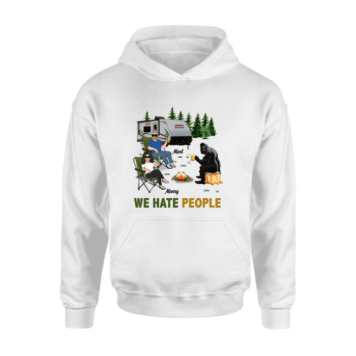 Personalized Camping Shirt/Hoodie - Gift Idea For Camping Lover - We Hate People