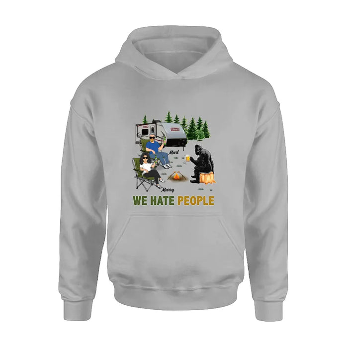 Personalized Camping Shirt/Hoodie - Gift Idea For Camping Lover - We Hate People
