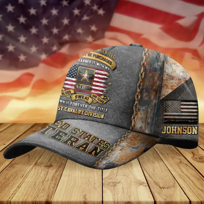 Personalized U.S Veteran Baseball Cap - Gift Idea For Veterans