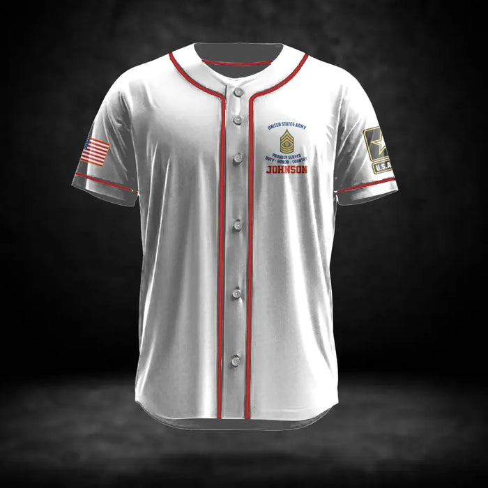 Personalized  Veteran Baseball Jersey - Gift Idea For Veteran/Father's Day/Birthday/Independence Day - American By Birth Patriot By Choice