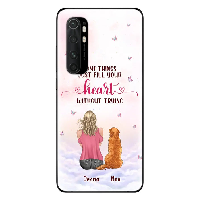 Personalized Dog Mom Phone Case - Up to 5 Dogs - Gift Idea For Dog Lovers - Some Things Just Fill Your Heart Without Trying - Case for iPhone/Samsung - Case for Xiaomi/Huawei/Oppo