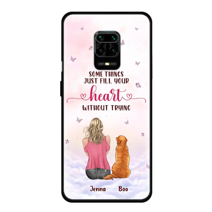 Personalized Dog Mom Phone Case - Up to 5 Dogs - Gift Idea For Dog Lovers - Some Things Just Fill Your Heart Without Trying - Case for iPhone/Samsung - Case for Xiaomi/Huawei/Oppo