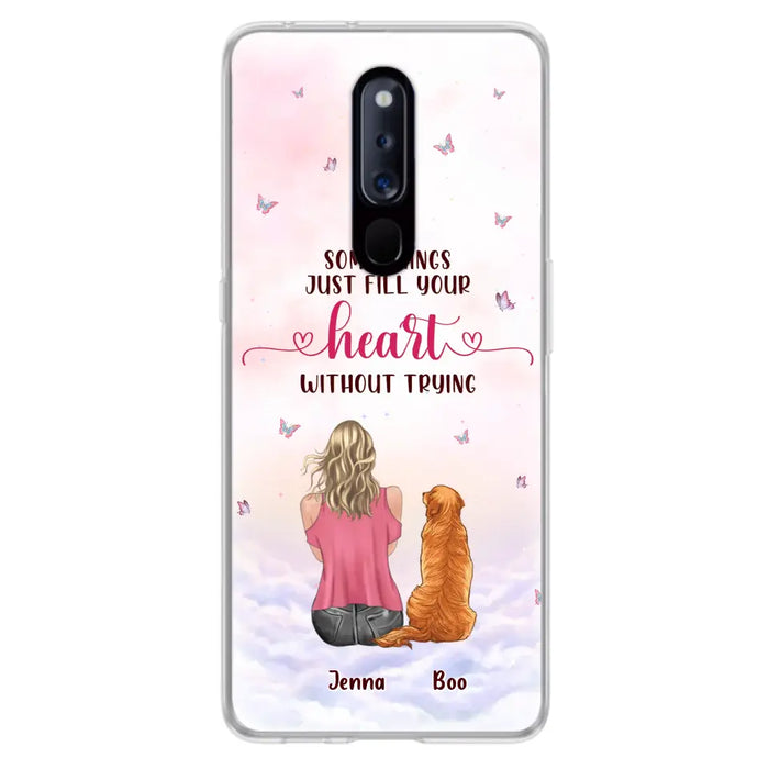 Personalized Dog Mom Phone Case - Up to 5 Dogs - Gift Idea For Dog Lovers - Some Things Just Fill Your Heart Without Trying - Case for iPhone/Samsung - Case for Xiaomi/Huawei/Oppo