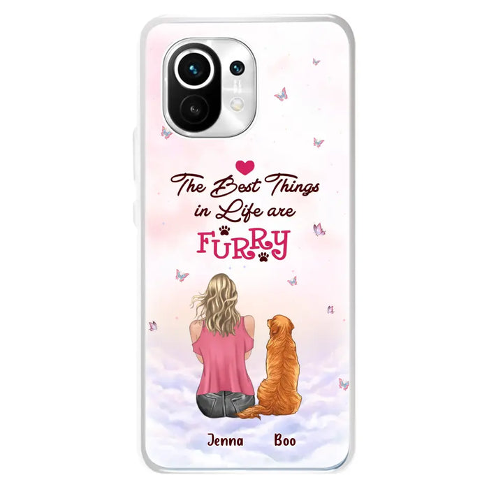 Personalized Dog Mom Phone Case - Up to 5 Dogs - Gift Idea For Dog Lovers - The Best Things In Life Are Furry - Case for Xiaomi/Huawei/Oppo