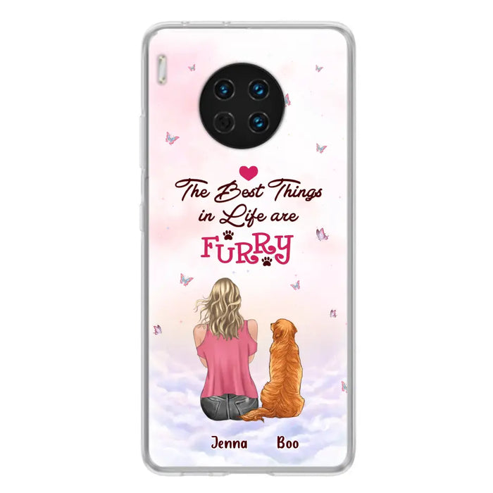 Personalized Dog Mom Phone Case - Up to 5 Dogs - Gift Idea For Dog Lovers - The Best Things In Life Are Furry - Case for Xiaomi/Huawei/Oppo