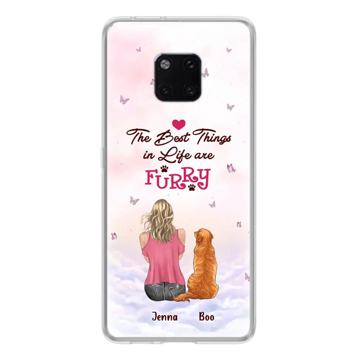 Personalized Dog Mom Phone Case - Up to 5 Dogs - Gift Idea For Dog Lovers - The Best Things In Life Are Furry - Case for Xiaomi/Huawei/Oppo