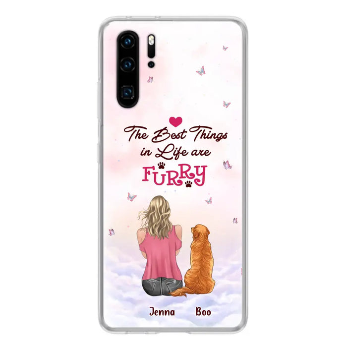 Personalized Dog Mom Phone Case - Up to 5 Dogs - Gift Idea For Dog Lovers - The Best Things In Life Are Furry - Case for Xiaomi/Huawei/Oppo