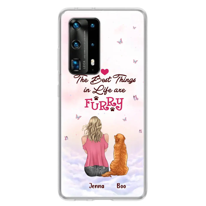 Personalized Dog Mom Phone Case - Up to 5 Dogs - Gift Idea For Dog Lovers - The Best Things In Life Are Furry - Case for Xiaomi/Huawei/Oppo