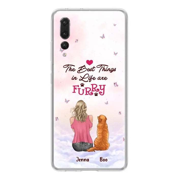 Personalized Dog Mom Phone Case - Up to 5 Dogs - Gift Idea For Dog Lovers - The Best Things In Life Are Furry - Case for Xiaomi/Huawei/Oppo