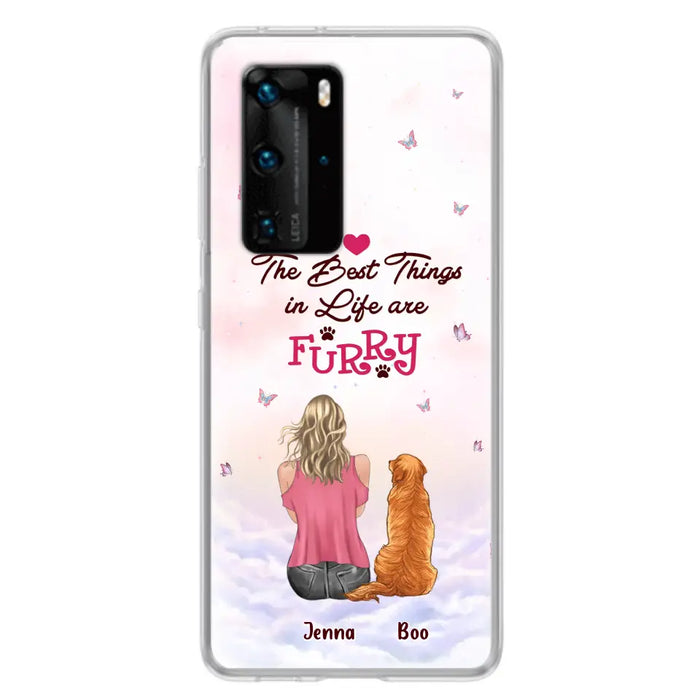 Personalized Dog Mom Phone Case - Up to 5 Dogs - Gift Idea For Dog Lovers - The Best Things In Life Are Furry - Case for Xiaomi/Huawei/Oppo
