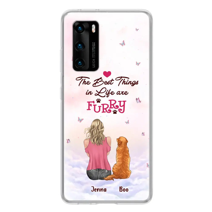 Personalized Dog Mom Phone Case - Up to 5 Dogs - Gift Idea For Dog Lovers - The Best Things In Life Are Furry - Case for Xiaomi/Huawei/Oppo