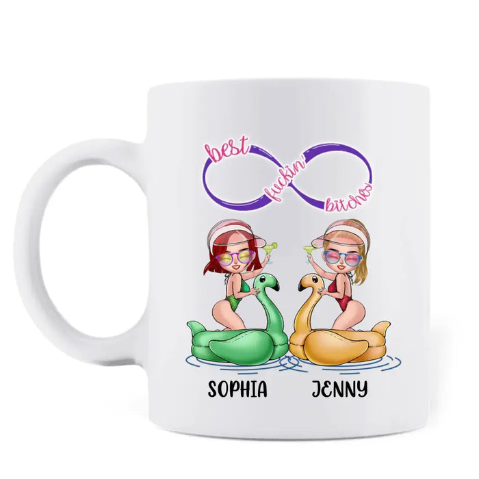 Personalized Beach Girls Bestie Mug - Gift Idea For Beach Lovers/Friends - You're My Favorite Bitch To Bitch About Bitches With