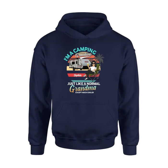 Personalized Camping Shirt/Hoodie - Gift Idea For Camping Lover/The Retired - I'm A Camping Grandma Just Like A Normal Grandma Except Much Cooler